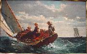 Winslow Homer Breezing Up painting